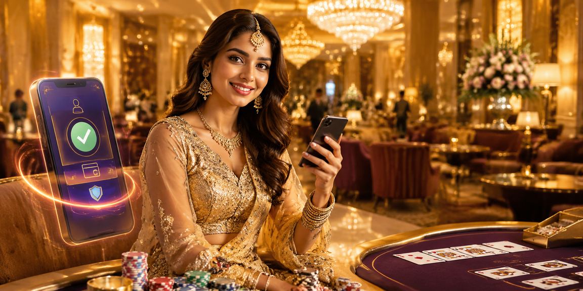 Mobile VIP player enjoying Andar Bahar game on smartphone in India