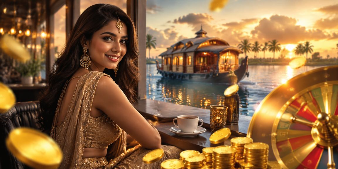 Kerala backwaters casino game themed vibrant setup